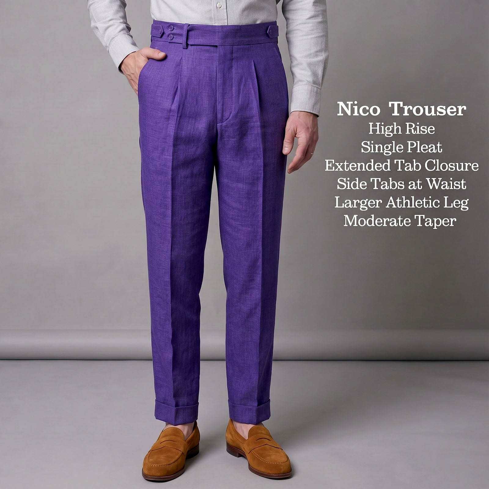 Custom Trousers in  Italian & Irish Linens Project