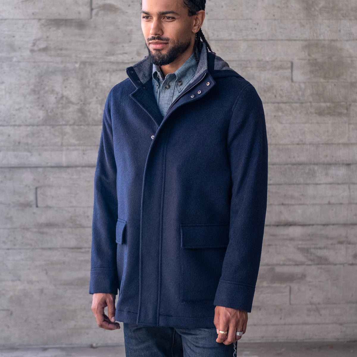 Heavyweight Alpaca Parka with Removable Hood (3 Colors)