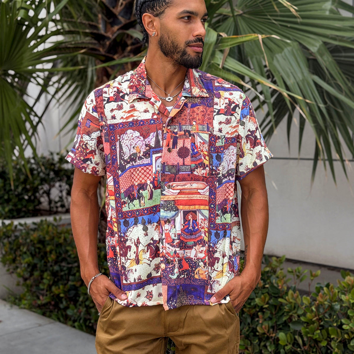 Riviera Persian Book of Kings Short Sleeve Shirt