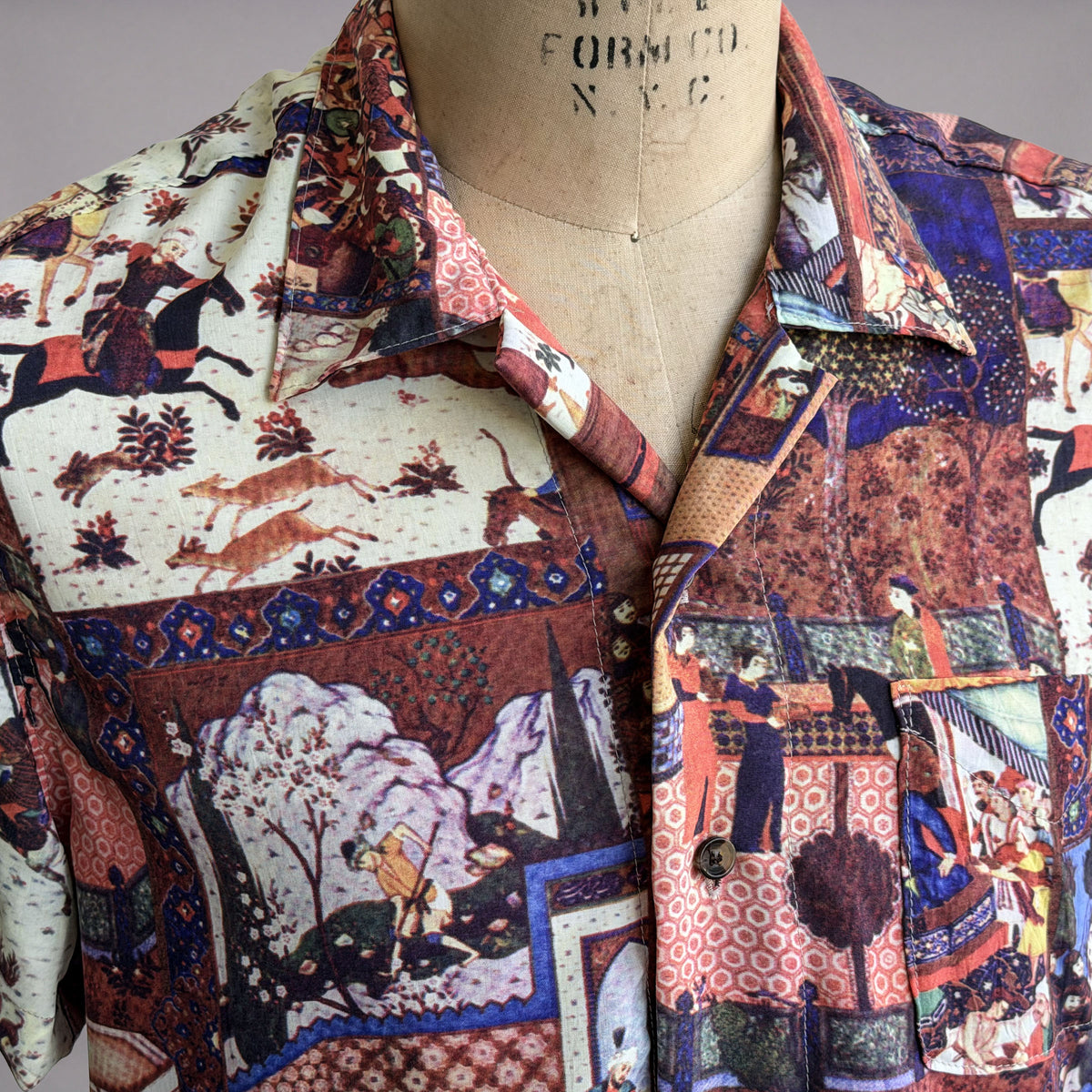 Riviera Persian Book of Kings Short Sleeve Shirt