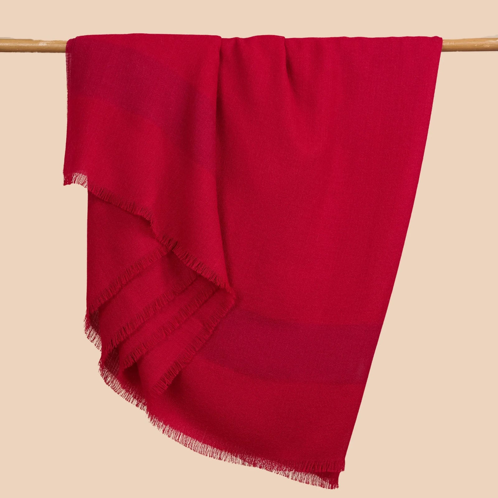 Queen Size Lightweight Solid Stripe Alpaca Blanket