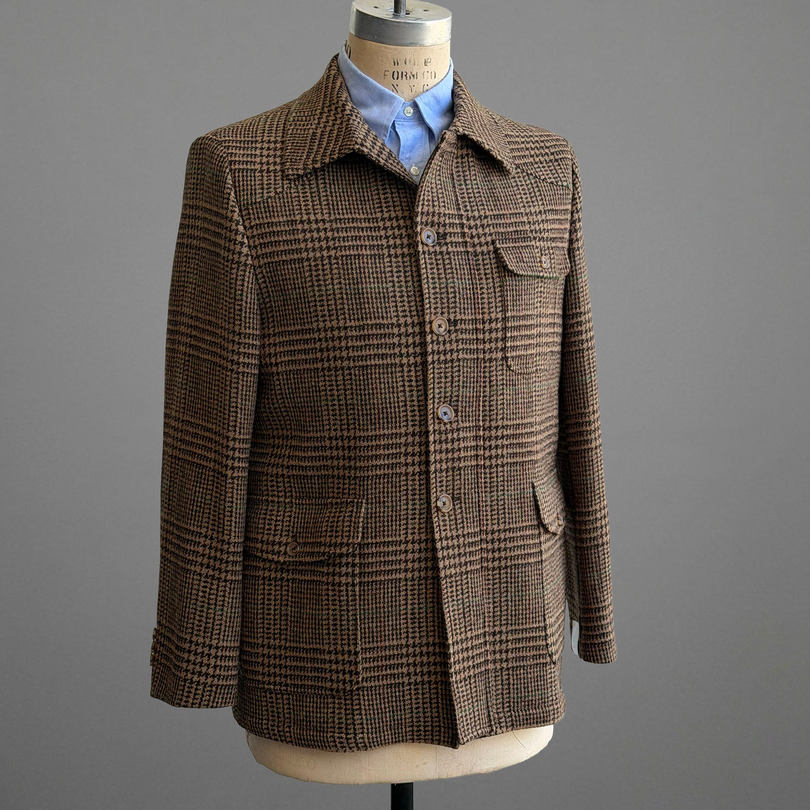 Sample: Toasted Glen Plaid Harris Tweed Ranger Size 40