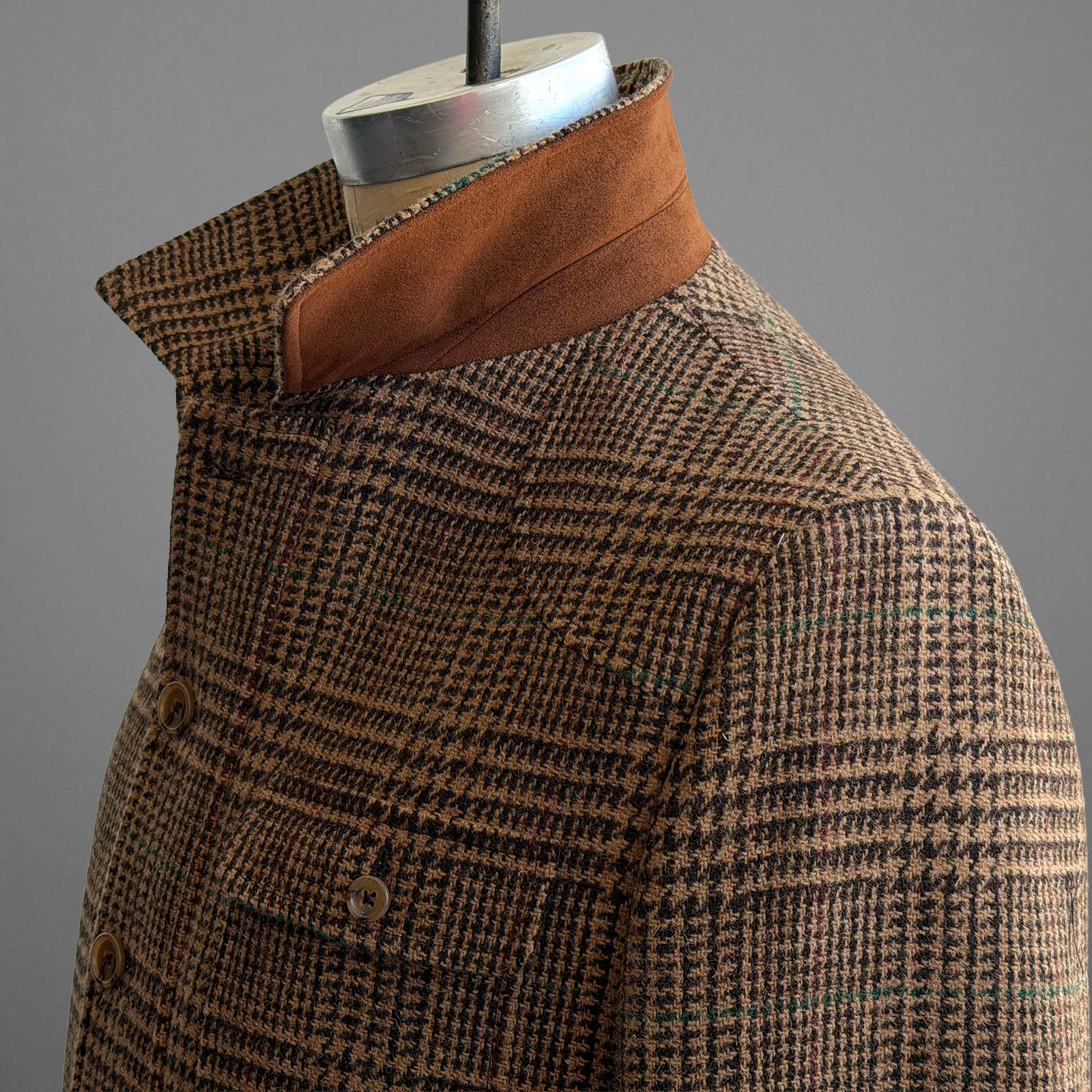 Sample: Toasted Glen Plaid Harris Tweed Ranger Size 40