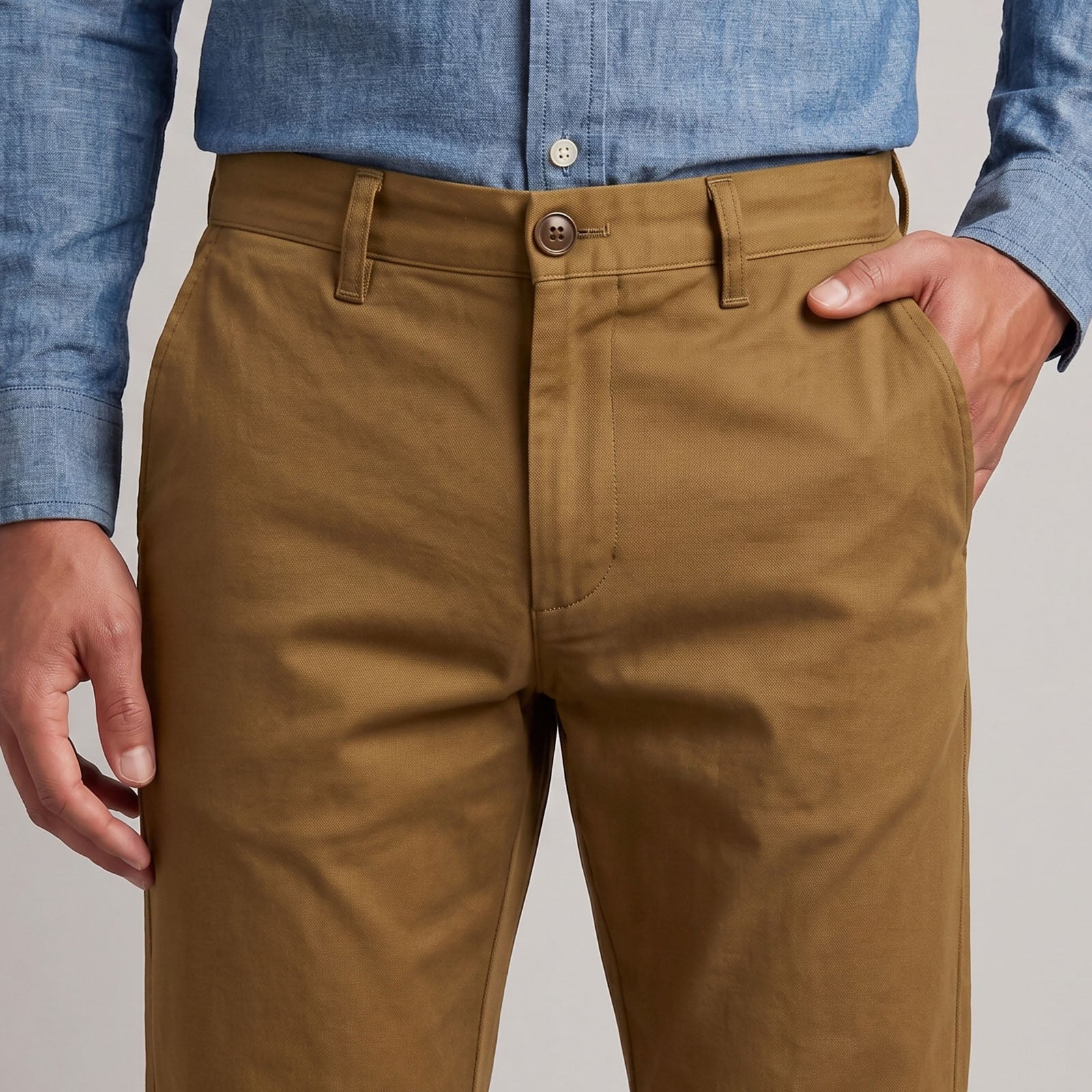 Rivet Chino British Khaki 8oz Italian Twill