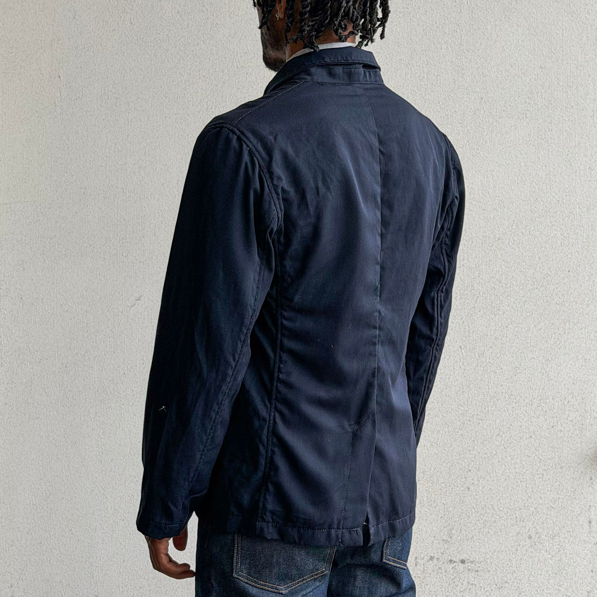 Sinclair Sportcoat Navy Italian Wool-Linen