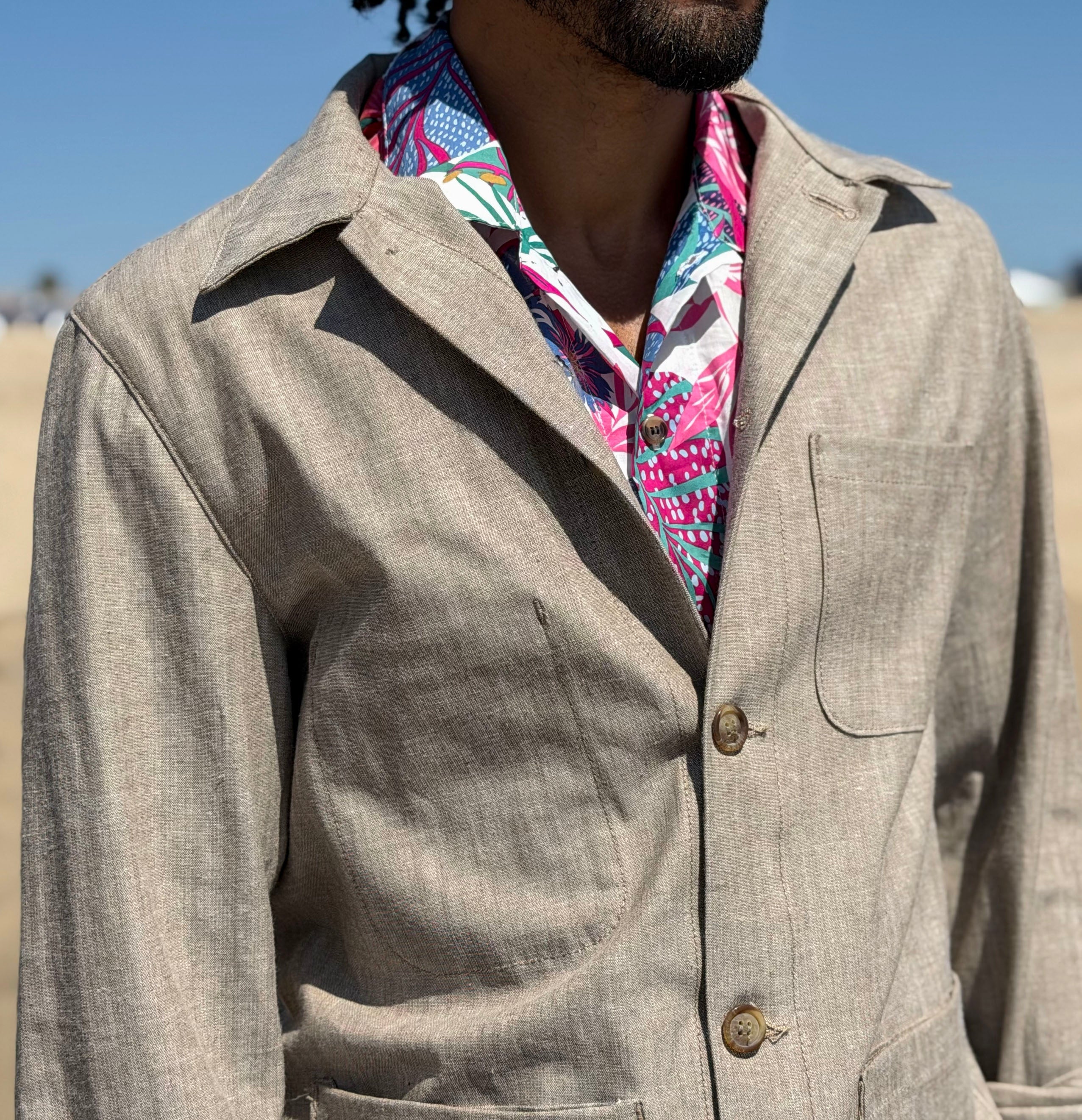 Doyle Jacket Kaihara 8oz Slubby Wheat Twill