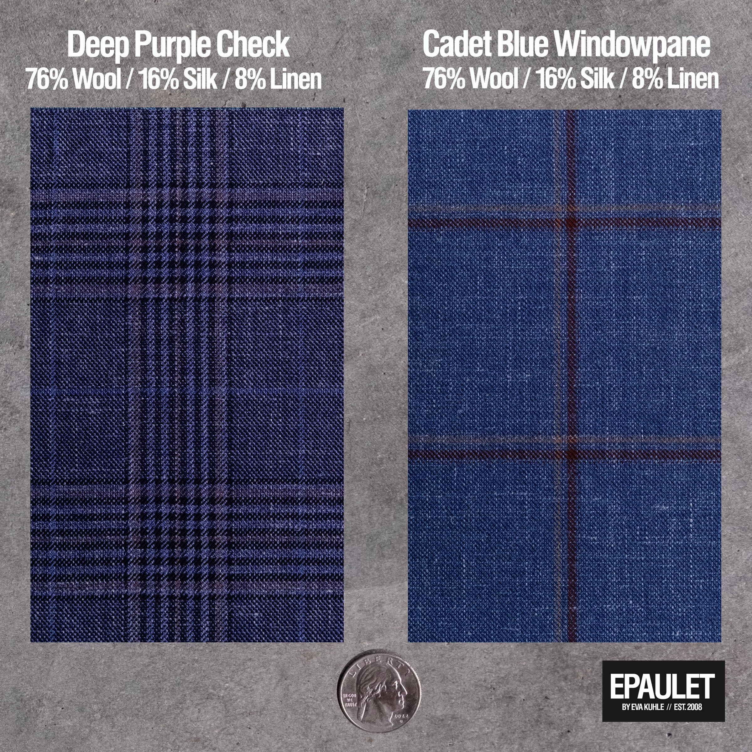 TD Deep Purple Check Suit