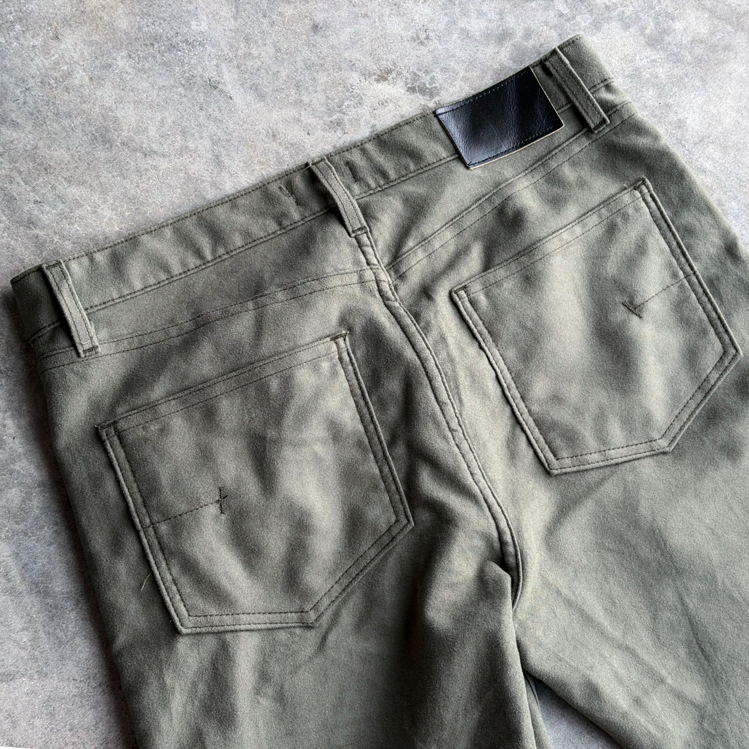 Sunset Western Jean Lichen 11oz Cotton Moleskin Sz 32