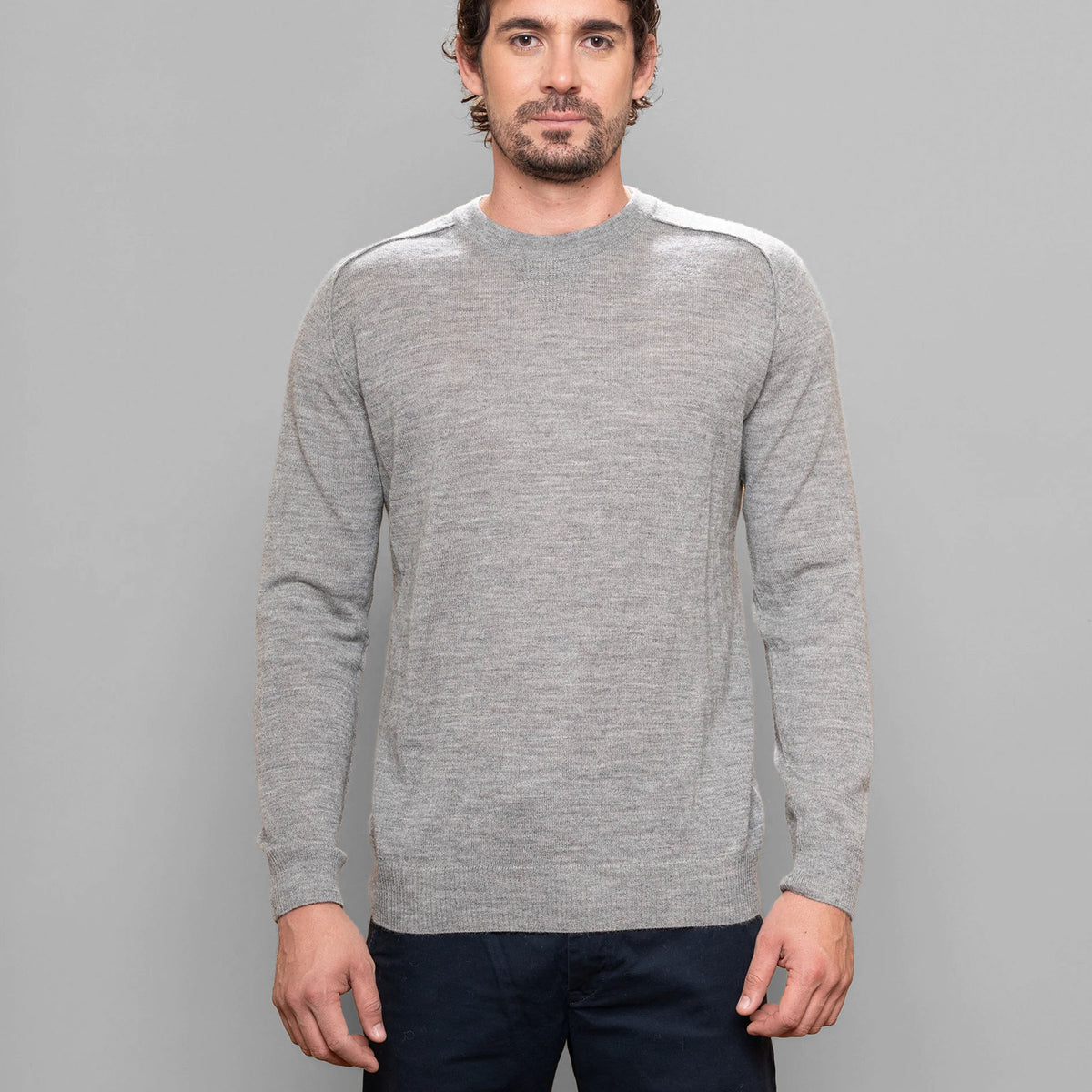 Alpaca Extrafine Knit Crewneck Sweater