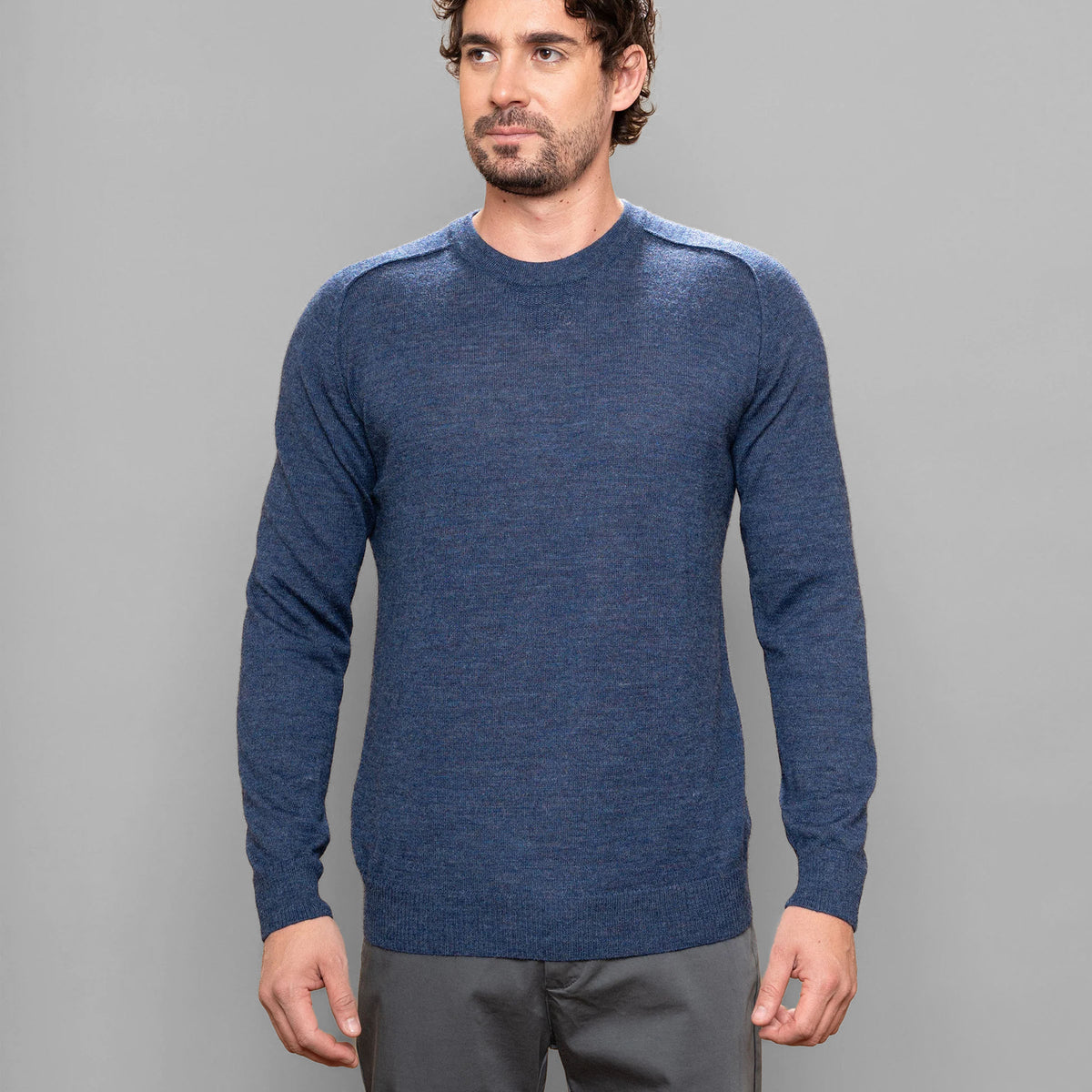 Alpaca Extrafine Knit Crewneck Sweater